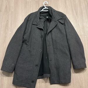 Hugo Boss Charcoal Trench Coat